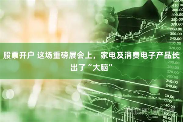 股票开户 这场重磅展会上，家电及消费电子产品长出了“大脑”